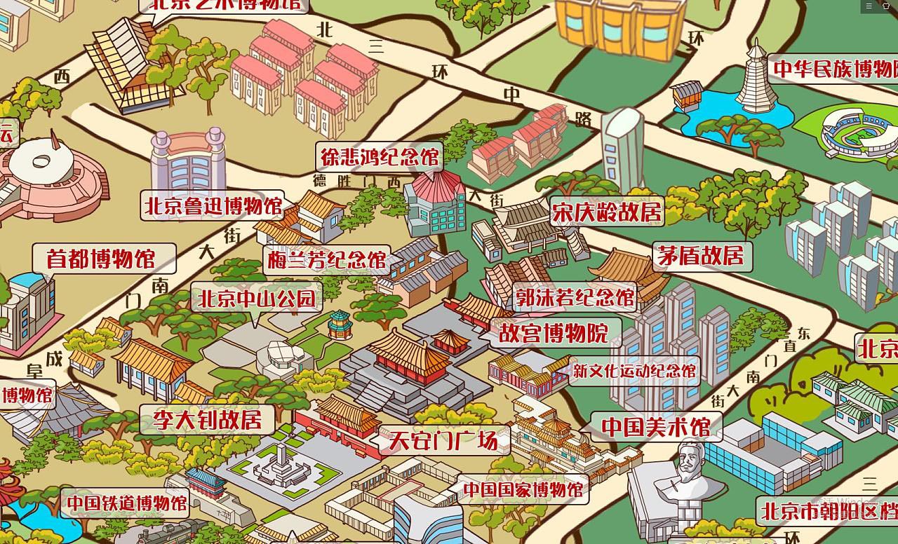 鹤峰手绘地图景区的文化印记